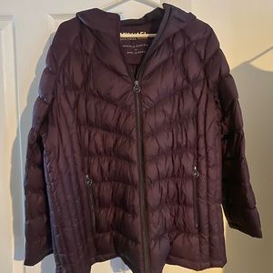 Michael - Michael Kors 1x packable down fill hooded jacket